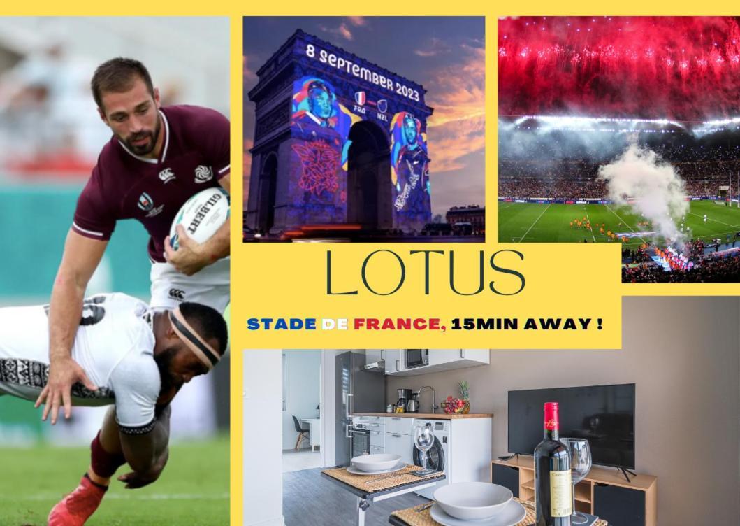 Le Lotus - Self Checkin - 20Min From Paris - Free Parking Around Lejlighed Drancy Eksteriør billede